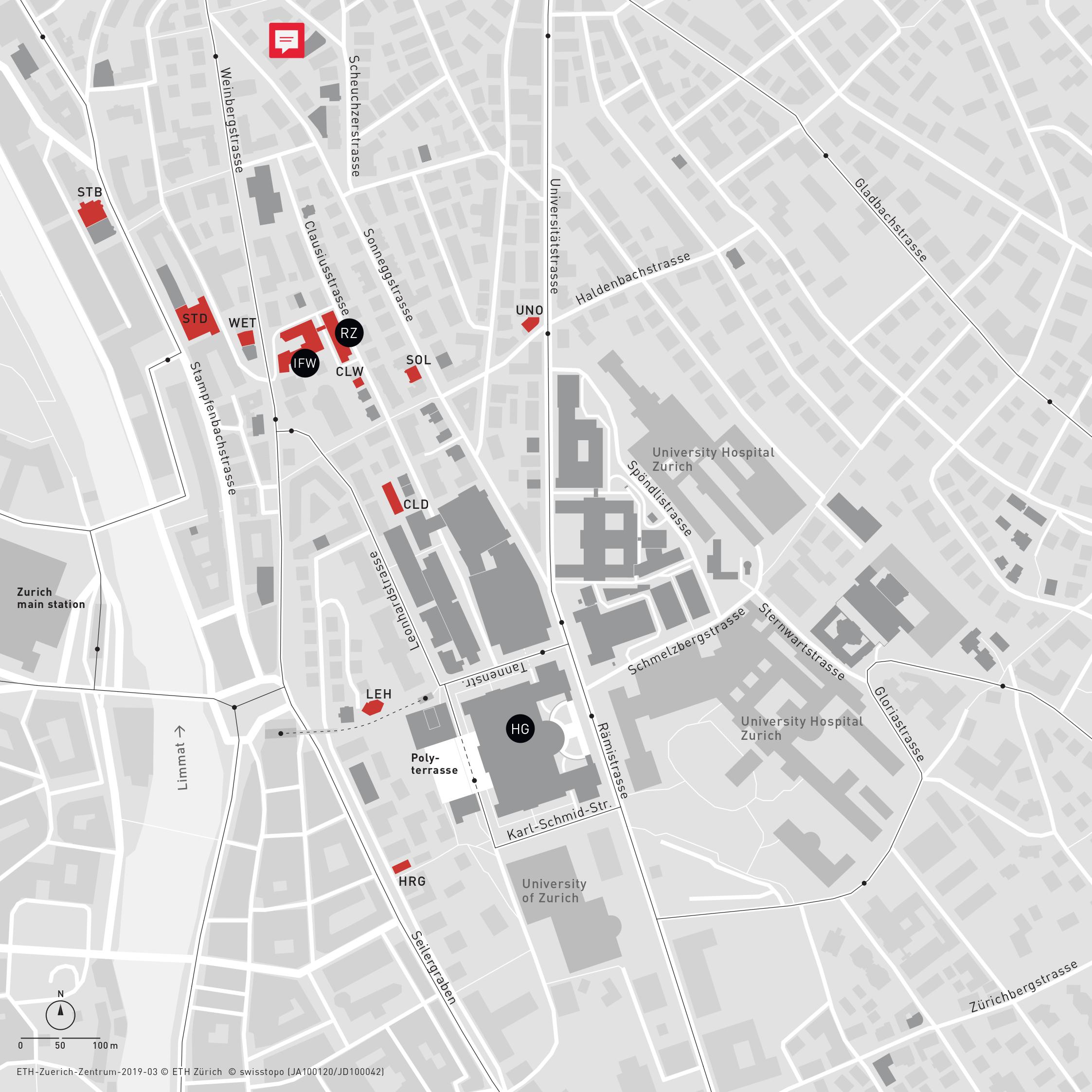 Vergrösserte Ansicht: Lageplan